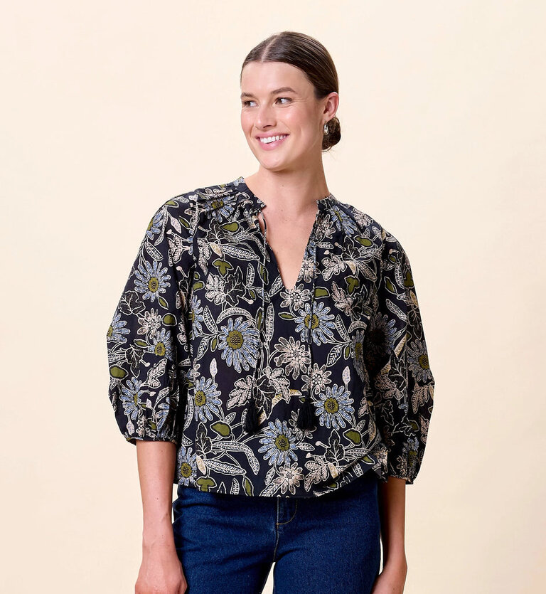 CLEOBELLA BELLE BLOUSE IN DARK MAGNOLIA