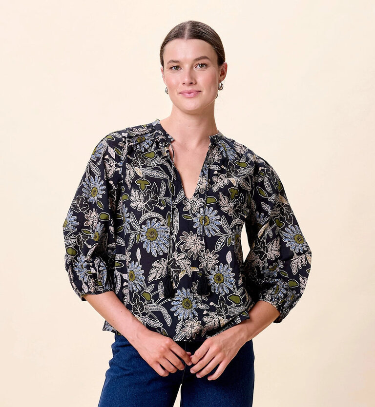 CLEOBELLA BELLE BLOUSE IN DARK MAGNOLIA