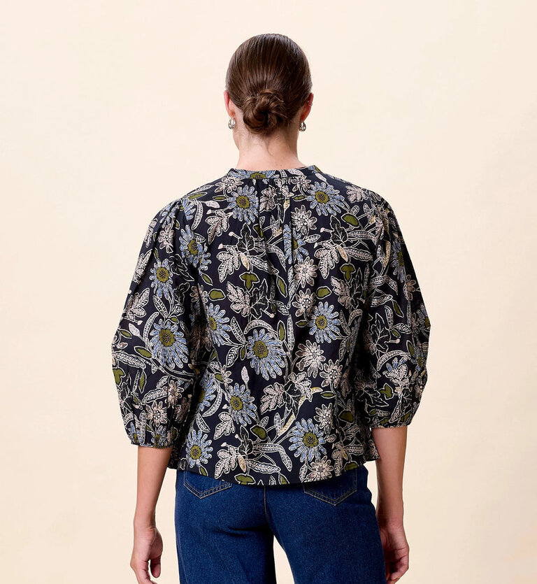 CLEOBELLA BELLE BLOUSE IN DARK MAGNOLIA