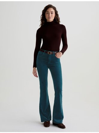 AG FARRAH VELVET BOOT IN LAGOON/ WINERY