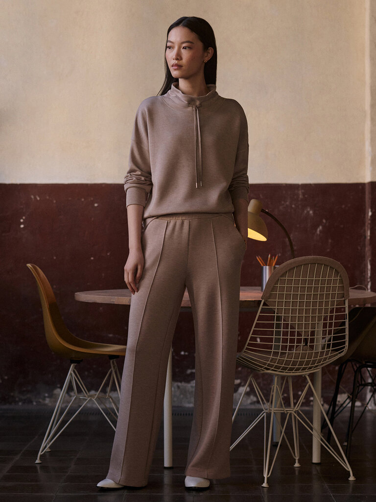 VARLEY OAKDALE SWEAT IN TAUPE MARL