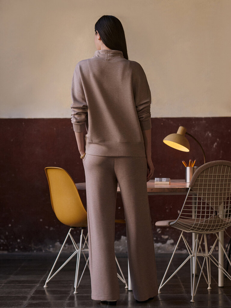 VARLEY OAKDALE SWEAT IN TAUPE MARL