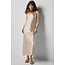 LILLA P SATIN BIAS MAXI DRESS IN ANGORA
