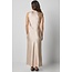 LILLA P SATIN BIAS MAXI DRESS IN ANGORA