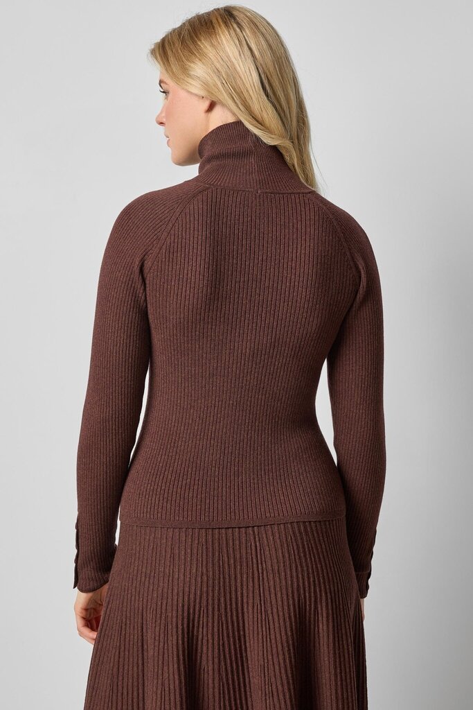 LILLA P SLIM RIB TURTLENECK IN JAVA