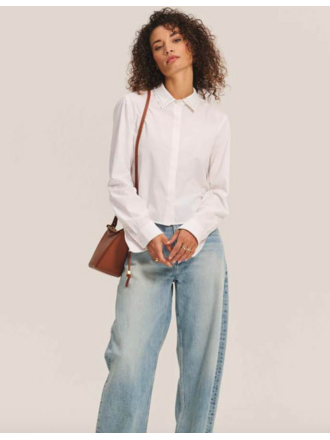 VELVET JOCELYN07 L/S SHIRT IN WHITE