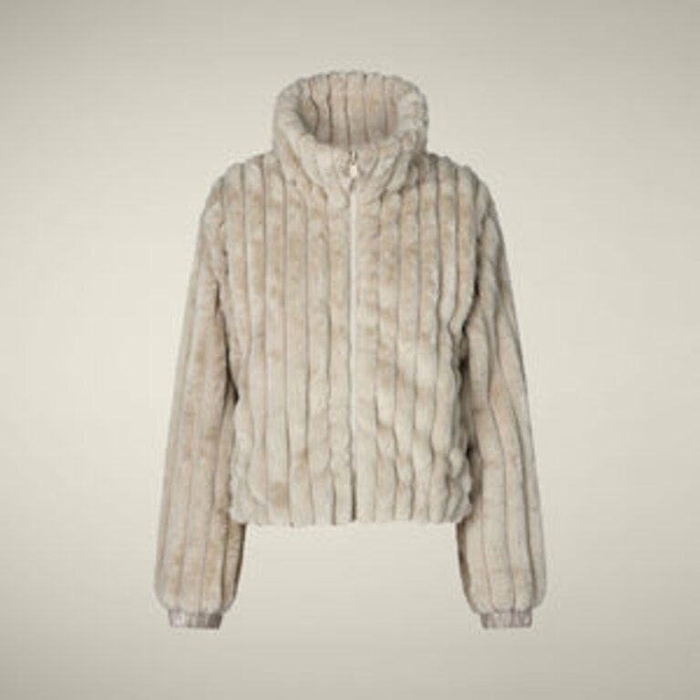 SAVE THE DUCK  ELINA JACKET IN RAINY BEIGE