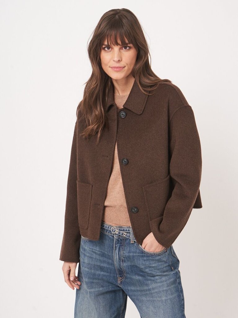 REPEAT JACKET IN COCOA MELANGE