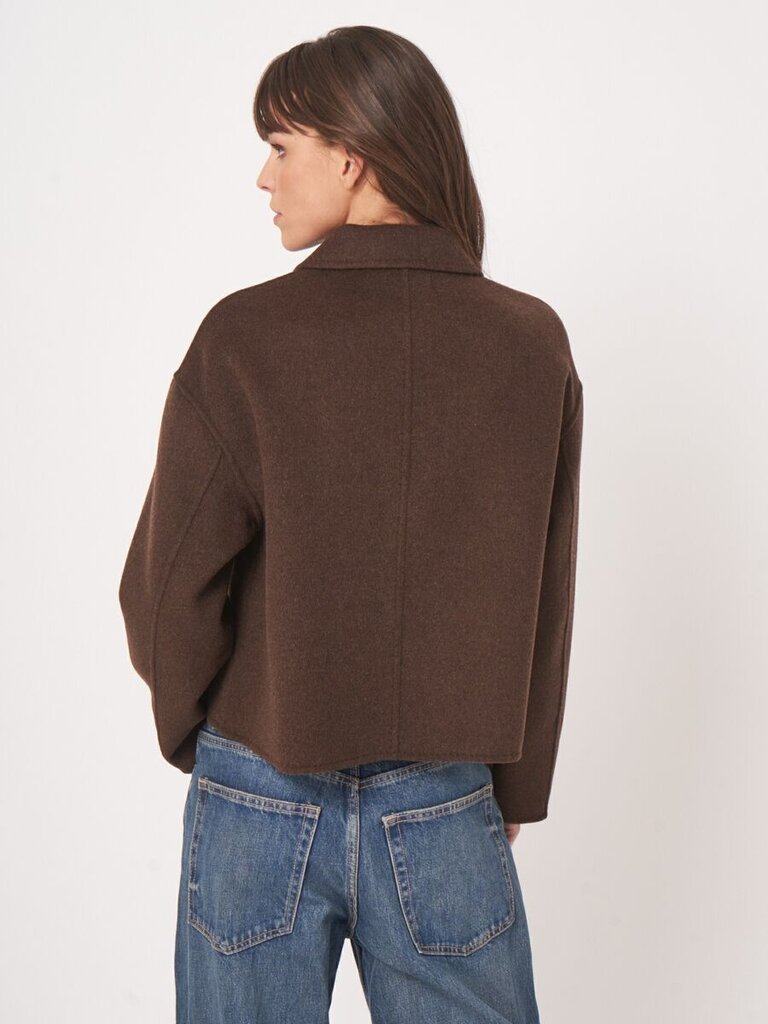 REPEAT JACKET IN COCOA MELANGE