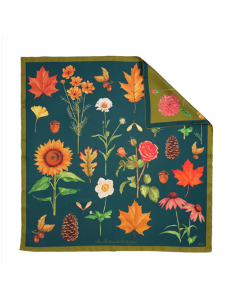 ECHO BOTANISTS COLLECTION SCARF IN BOTTLE GREEN