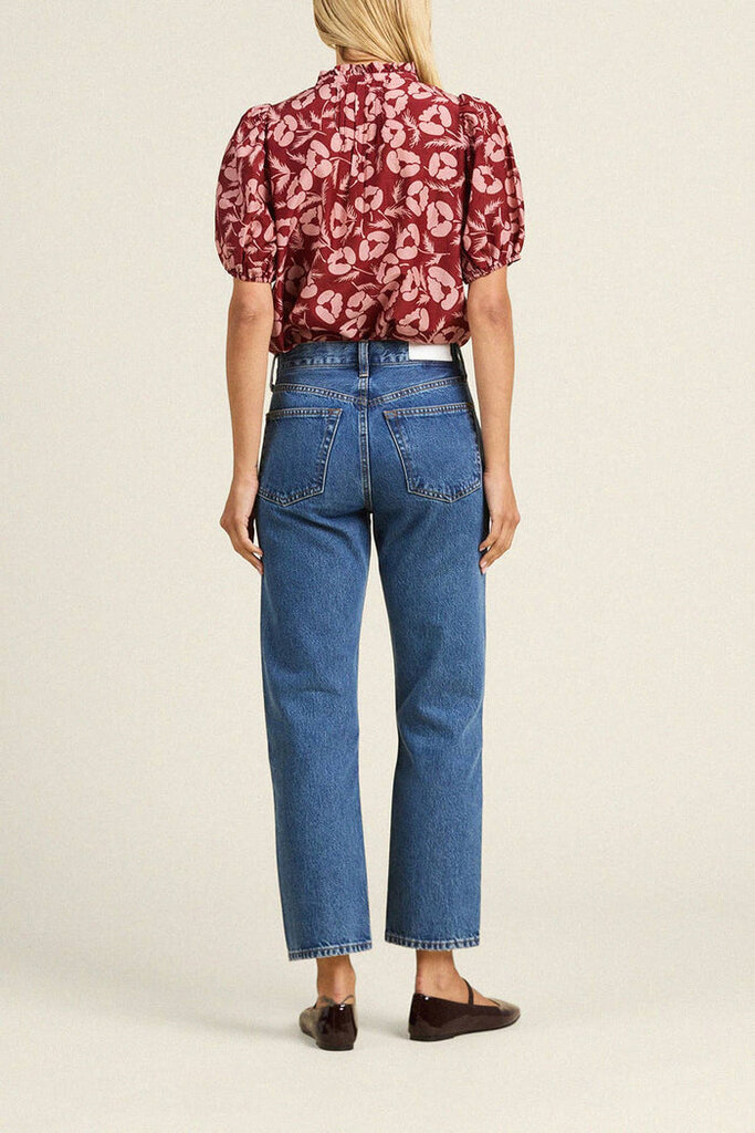 TROVATA MIRA BLOUSE IN BRIAR ROSEWOOD