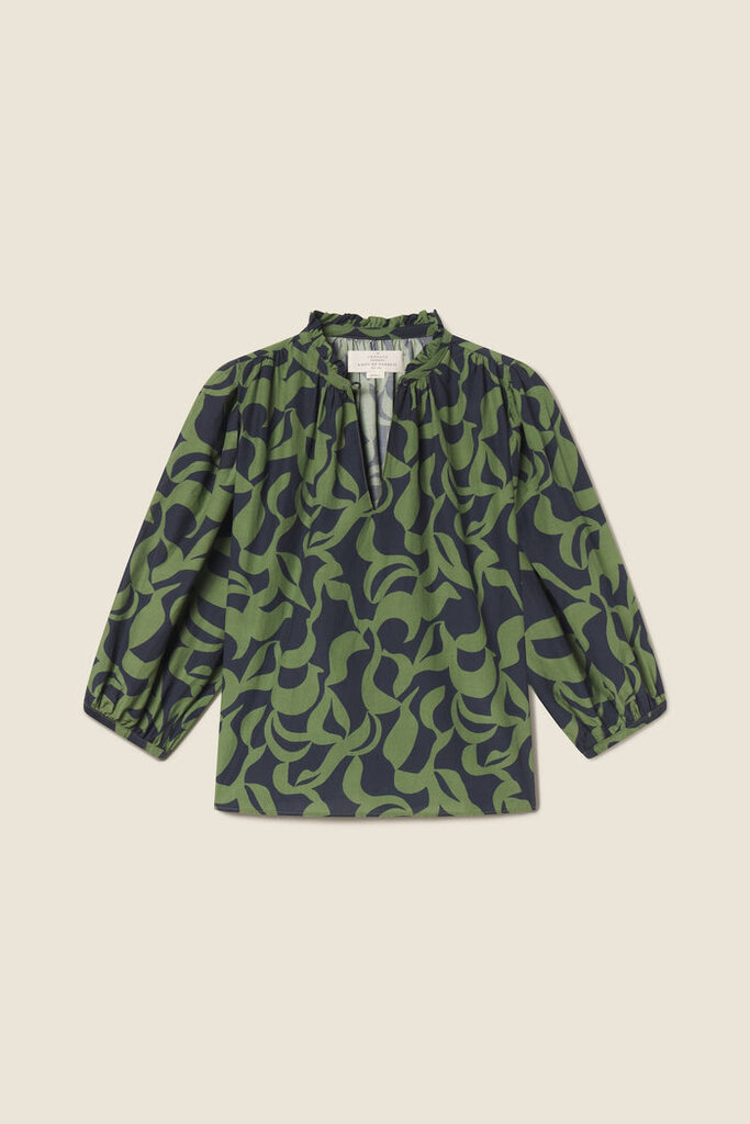 TROVATA ORLY BLOUSE IN MUTED CANOPY