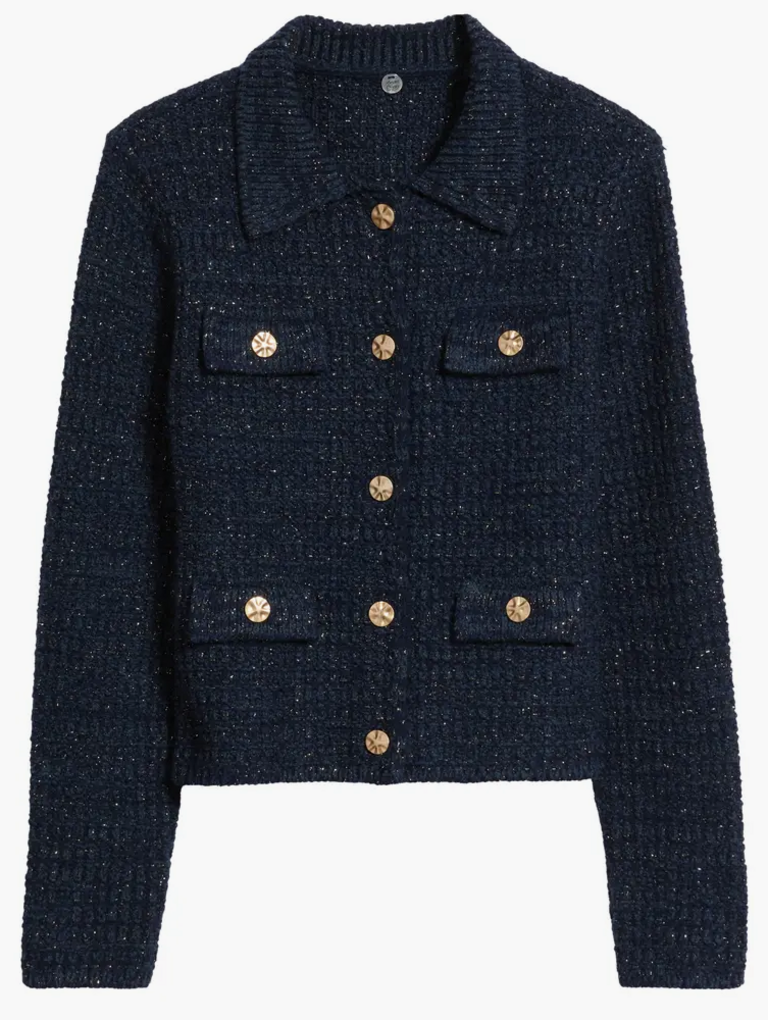 MARGARET O'LEARY GABRIELLE JACKET IN  NAVY