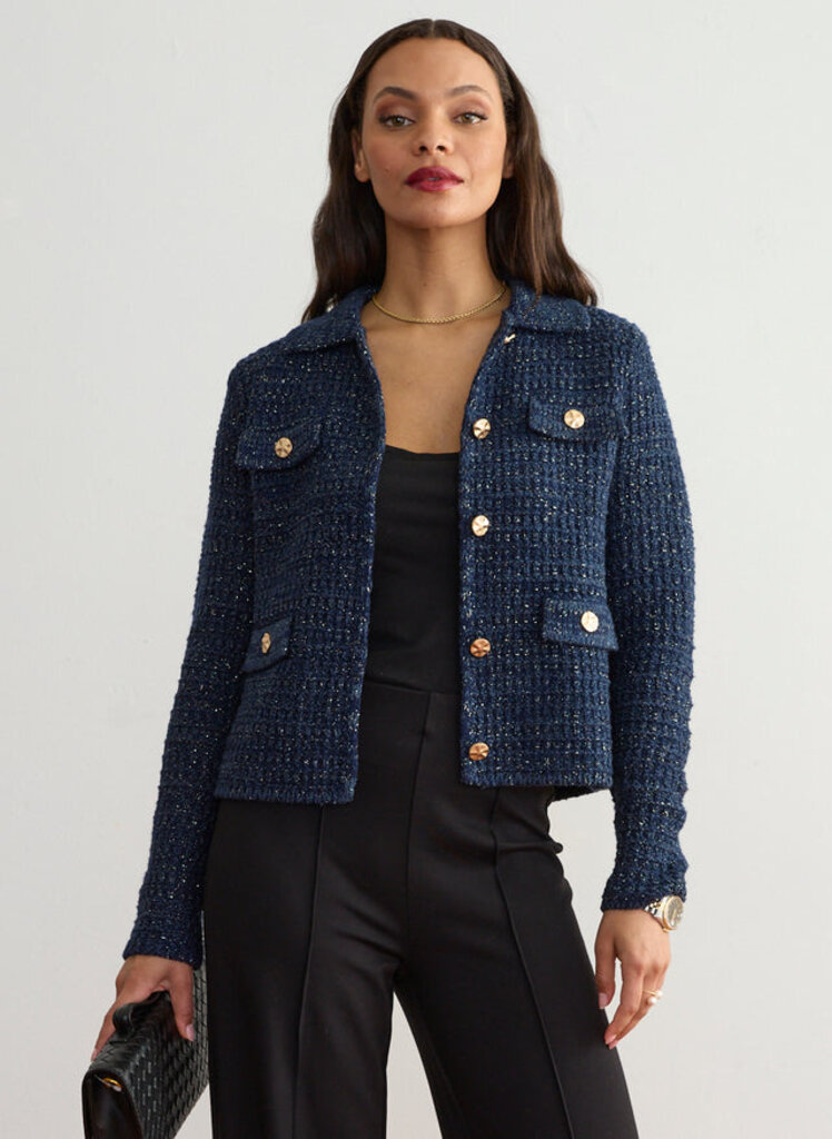 MARGARET O'LEARY GABRIELLE JACKET IN  NAVY