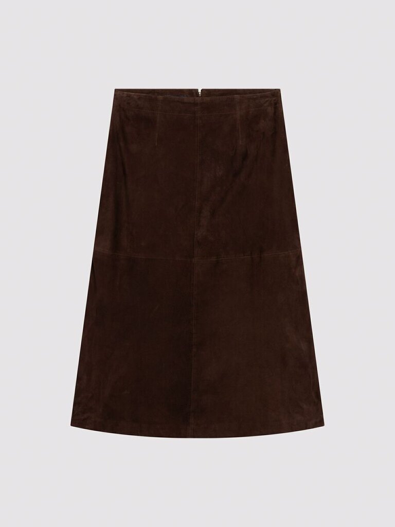 REPEAT A-LINE SUEDE LEATHER SKIRT IN MORRO