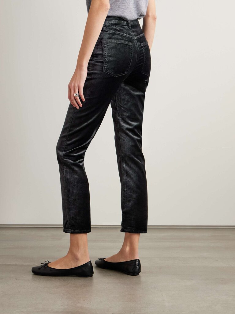 LE SLEEK STRAIGHT VELVETEEN IN GREEN SMOKE