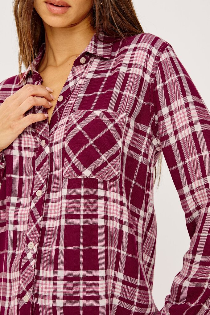 RAILS HUNTER PLAID SHIRT IN WINTERBERRY