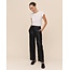 BELLA DAHL FAUX LEATHER PANT IN BLACK