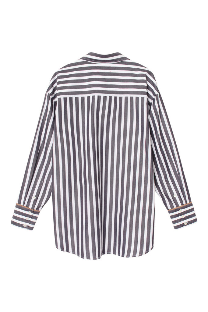 XIRENA GILLIAN SHIRT IN INK STRIPE