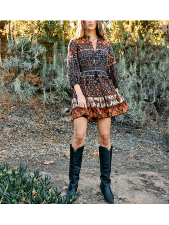 CLEOBELLA PRIYANKA MINI DRESS IN ZOCALO PRINT