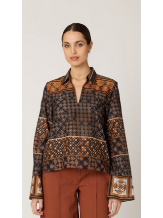 CLEOBELLA MOIRA BLOUSE IN ZOCALO