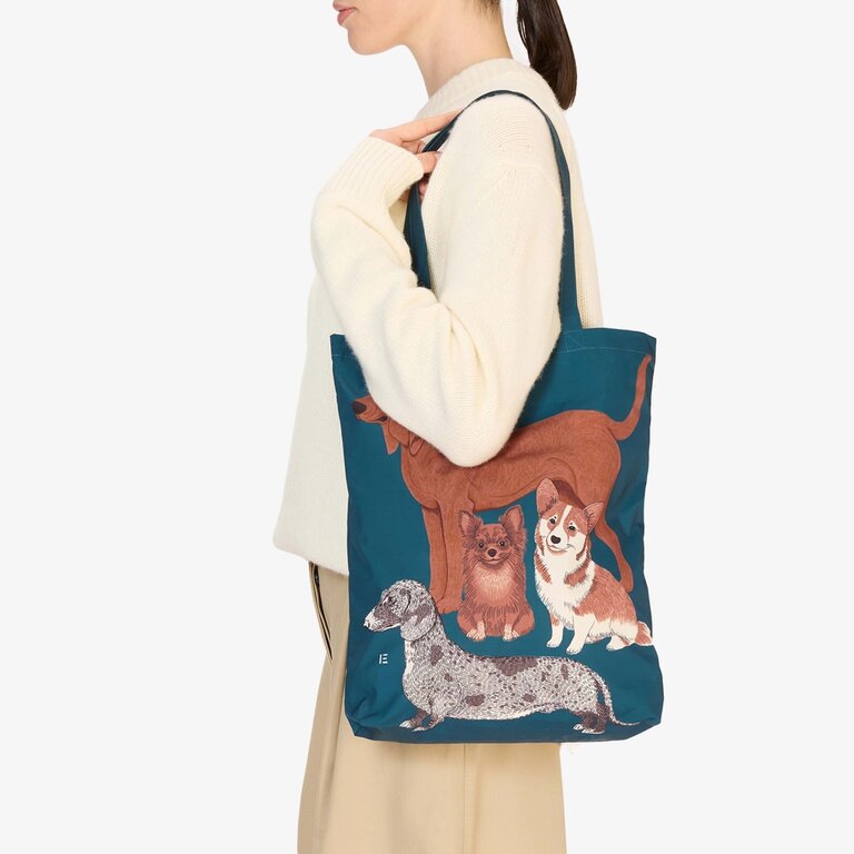 INOUITOOSH SHOPPER BAG TOUTOU IN DUCK BLUE