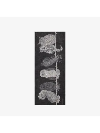 INOUITOOSH CHOUETTE SCARF IN BLACK