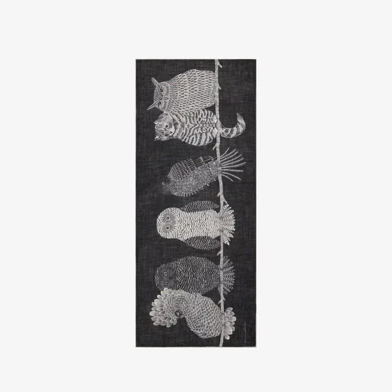 INOUITOOSH CHOUETTE SCARF IN BLACK