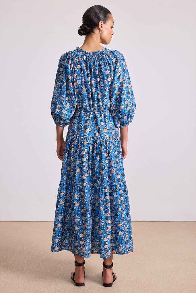 APIECE APART LONG SLEEVE UVA IN FLORETTE BLUE