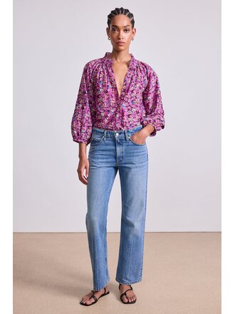 APIECE APART TRINI TOP IN FLORETTE PEONY