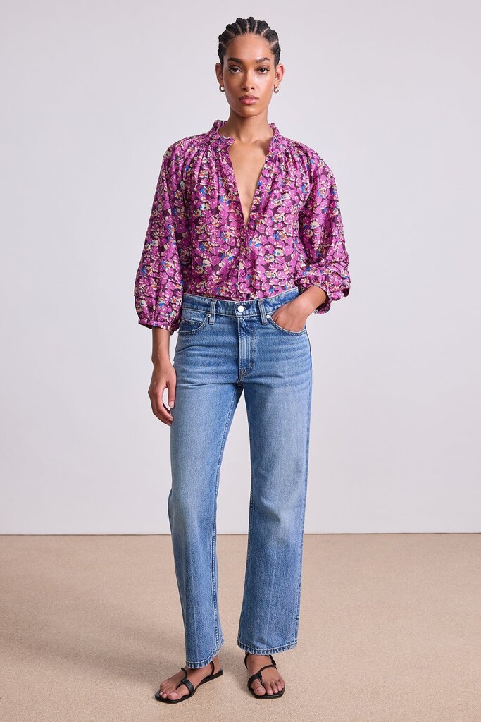 APIECE APART TRINI TOP IN FLORETTE PEONY