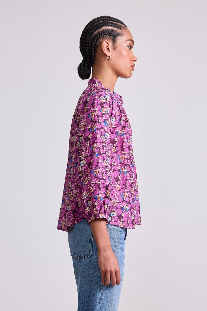 APIECE APART TRINI TOP IN FLORETTE PEONY