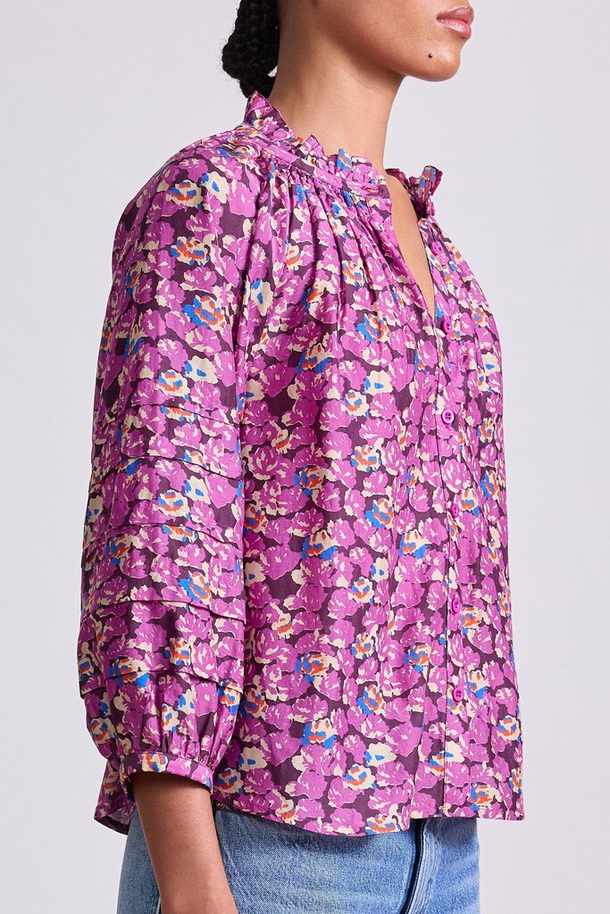 APIECE APART TRINI TOP IN FLORETTE PEONY