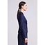 APIECE APART LONG SLEEVE VOLTA TOP IN CREAM, AND NAVY