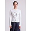 APIECE APART LONG SLEEVE VOLTA TOP IN CREAM, AND NAVY