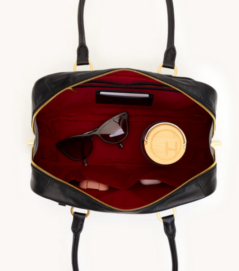 HAMMITT MEREDITH MEDIUM IN BLACK AND BRUSHED GOLD