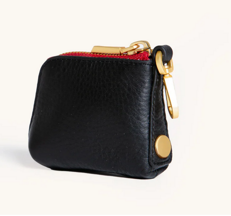 HAMMITT SYD POUCH BLACK W/RED ZIP