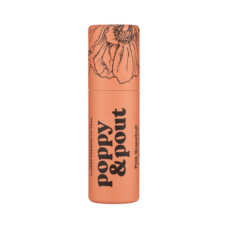 POPPY & POUT LIP BALM, PINK GRAPEFRUIT