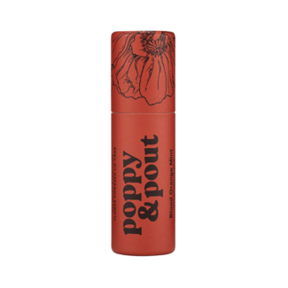 POPPY & POUT LIP BALM, BLOOD ORANGE MINT