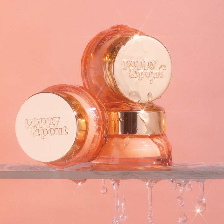 POPPY & POUT LIP MASK ORIGINAL POMEGRANATE PEACH