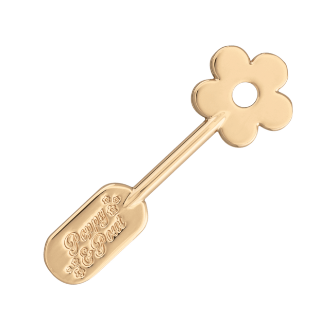 POPPY & POUT LIP CARE SPATULA, GOLD DAISY