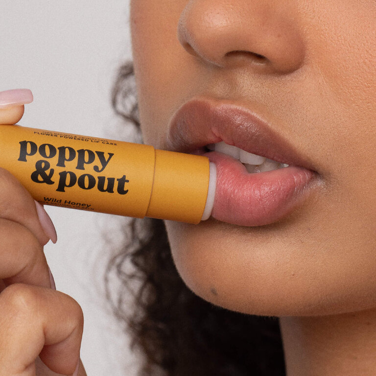 POPPY & POUT LIP BALM, WILD HONEY