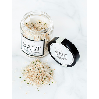FLEUR DE SEL SEA SALT + ROASTED GARLIC