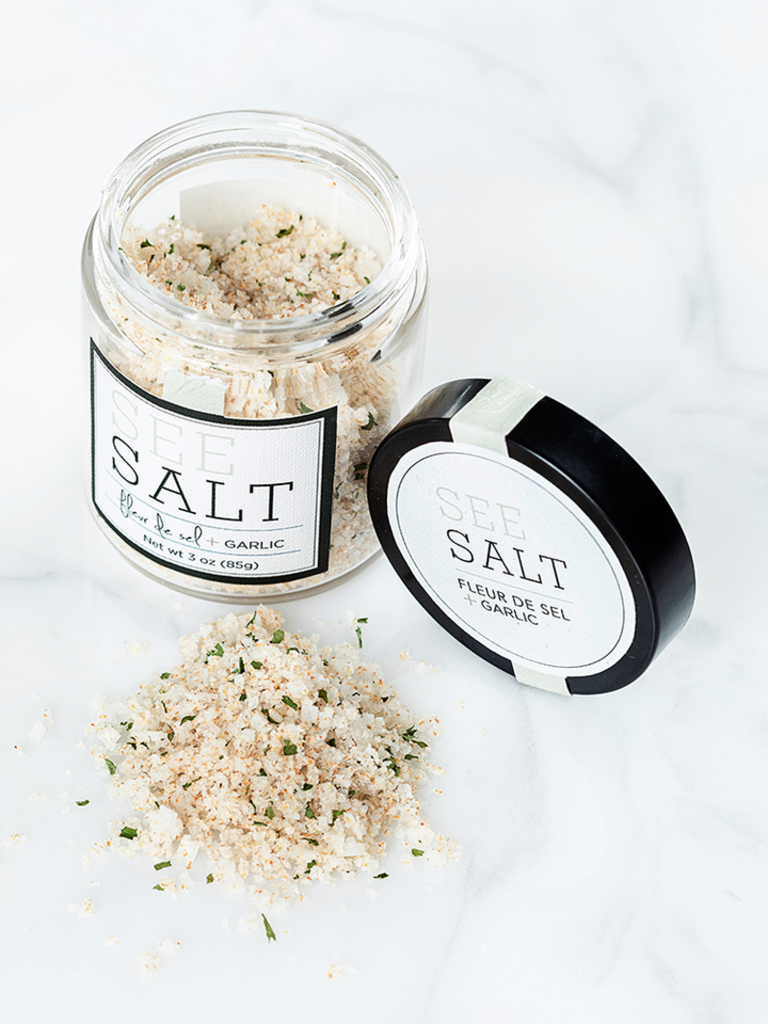 SEE SALT FLEUR DE SEL SEA SALT + ROASTED GARLIC