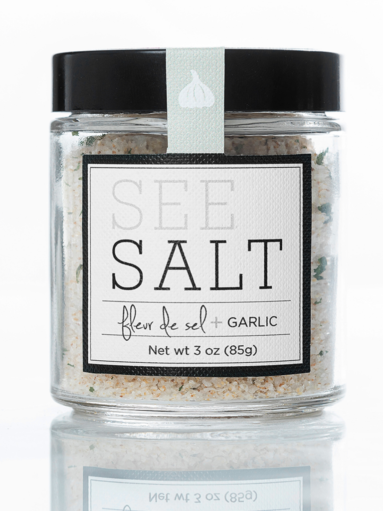 SEE SALT FLEUR DE SEL SEA SALT + ROASTED GARLIC