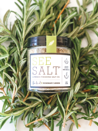 SEE SALT FLEUR DE SEL SEA SALT + ROSEMARY LEMON