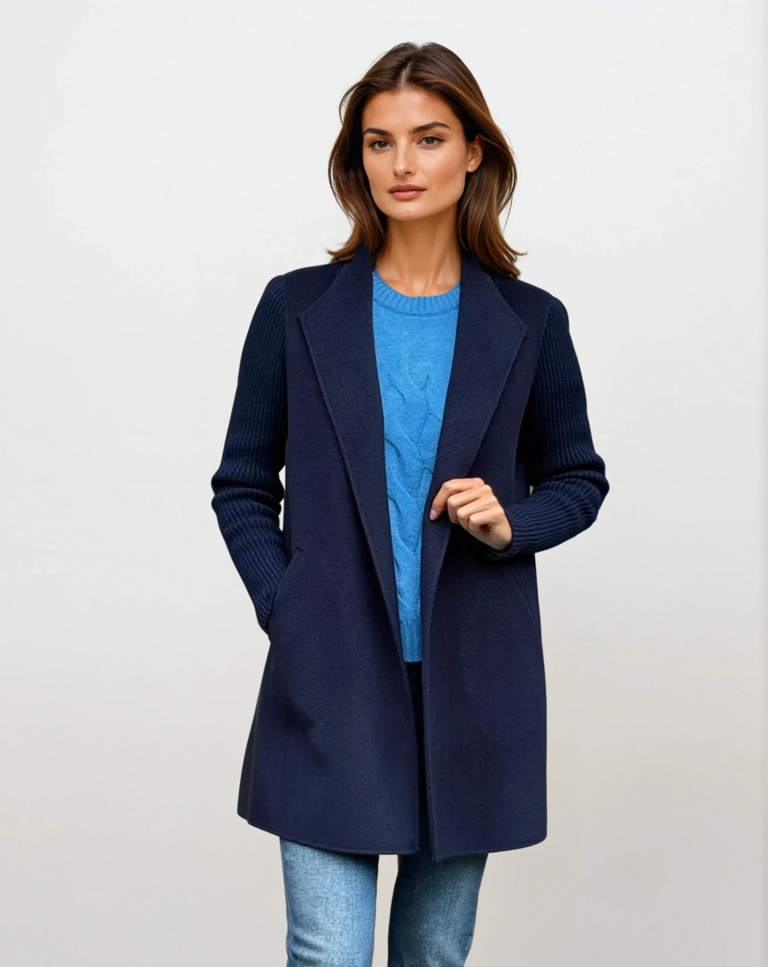 KINROSS KINROSS RIB SLEEVE COAT