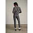 PERFECT WHITE TEE ZIGGY INSIDE OUT FLEECE SWEATSHIRT IN CHARCOAL