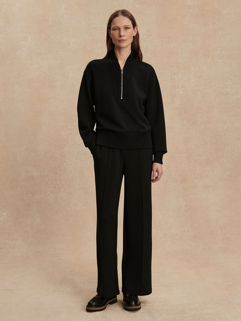 VARLEY SALLY HALF ZIP SWEAT IN BLACK