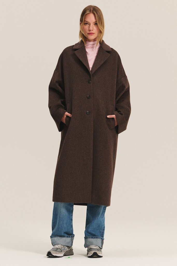 VELVET LAFAYETTE LONG COAT IN MOCHA